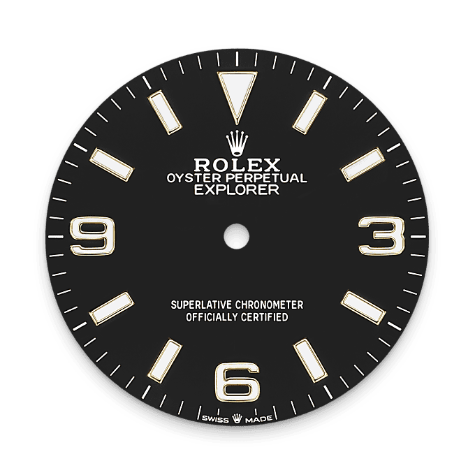 rolex Explorer em Rolesor amarelo – combinação de aço Oystersteel e ouro amarelo, m124273-0001 - Danglar