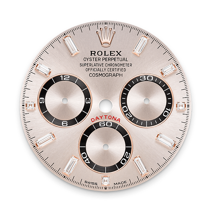 rolex Cosmograph Daytona em Ouro Everose 18 quilates com asas cravejadas de diamantes, m126535tbr-0002 - Danglar