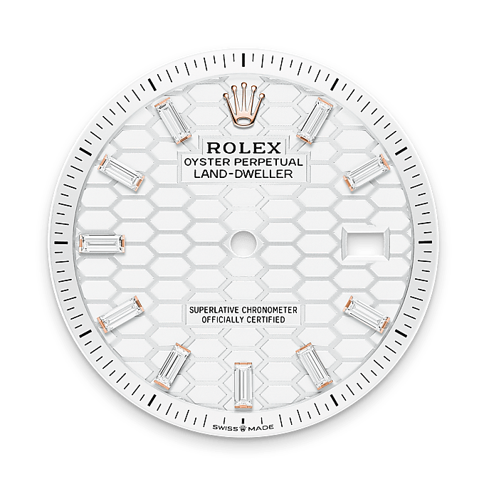 rolex Land-Dweller em Ouro Everose 18 quilates, m127285tbr-0002 - Danglar