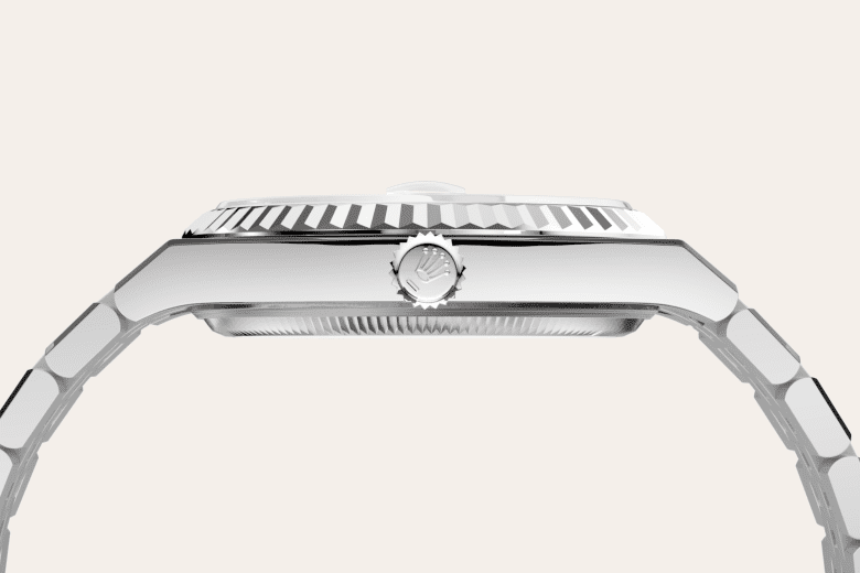 rolex Land-Dweller em Rolesor branco – combinação de aço Oystersteel e ouro branco, m127234-0001 - Danglar