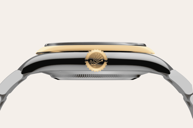 rolex Oyster Perpetual em Rolesor amarelo – combinação de aço Oystersteel e ouro amarelo, m134303-0001 - Danglar