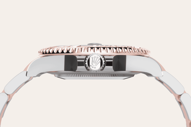 rolex Yacht-Master em Rolesor Everose – combinação de aço Oystersteel e ouro Everose, m268621-0003 - Danglar