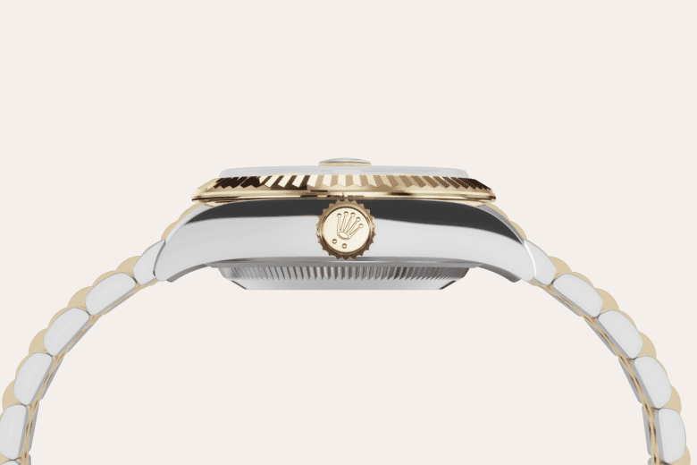 rolex Lady-Datejust em Rolesor amarelo – combinação de aço Oystersteel e ouro amarelo, m279173-0007 - Danglar
