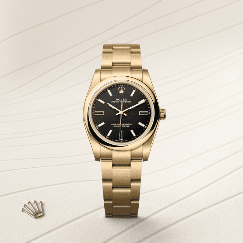 rolex Oyster Perpetual em Ouro amarelo 18 quilates, m124208-0001 - Danglar