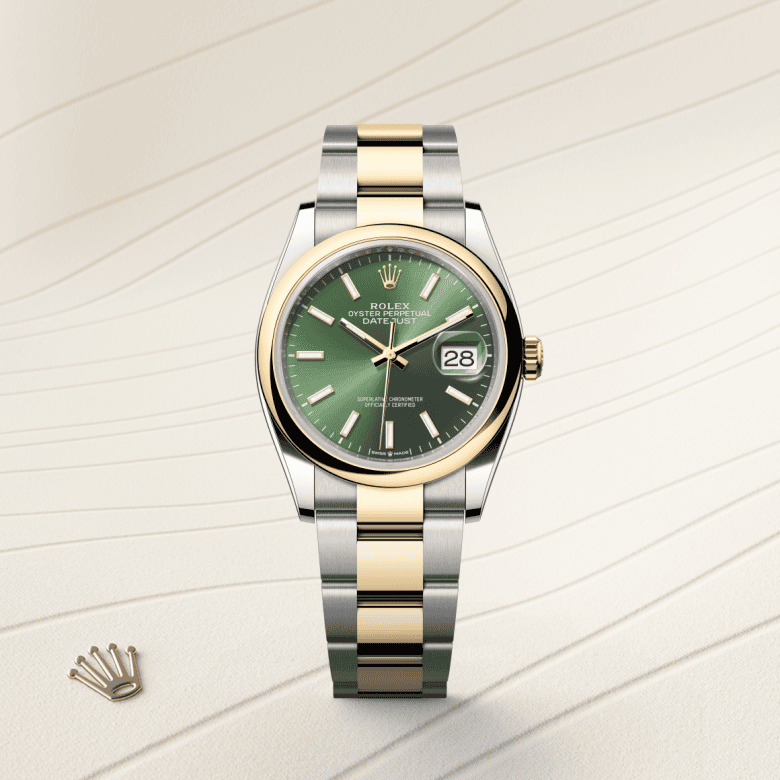rolex Datejust em Rolesor amarelo – combinação de aço Oystersteel e ouro amarelo, m126203-0058 - Danglar