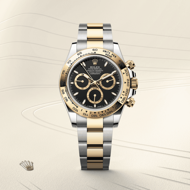 rolex Cosmograph Daytona em Rolesor amarelo – combinação de aço Oystersteel e ouro amarelo, m126503-0003 - Danglar