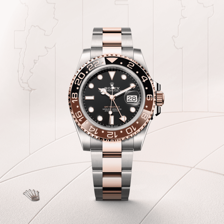 rolex GMT-Master II em Rolesor Everose – combinação de aço Oystersteel e ouro Everose, m126711chnr-0002 - Danglar