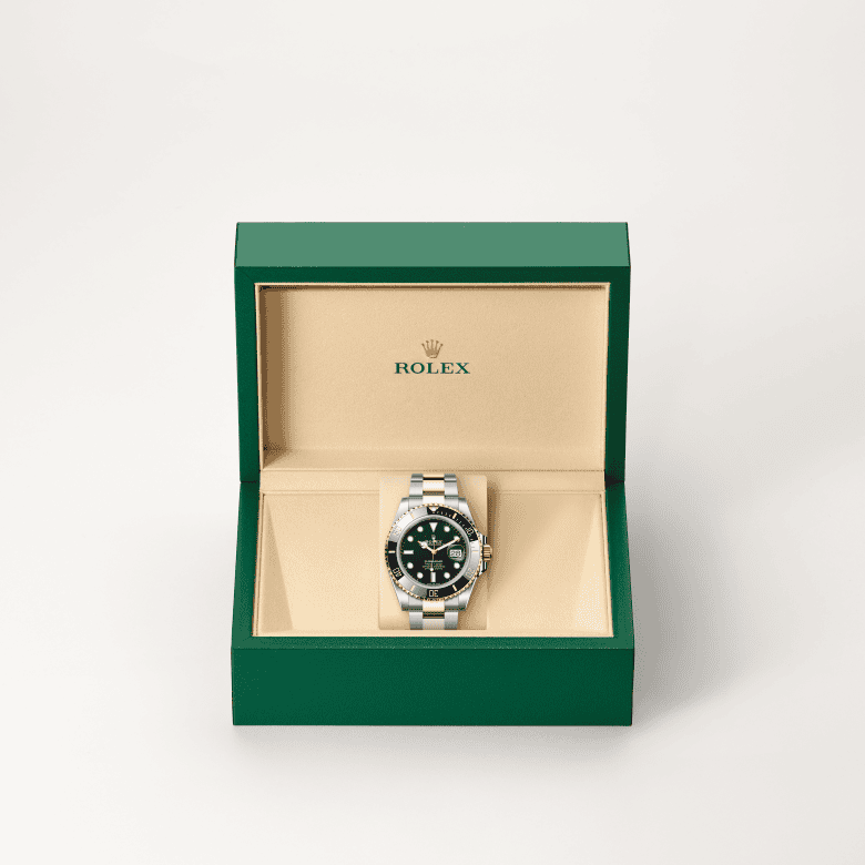 rolex Submariner em Rolesor amarelo – combinação de aço Oystersteel e ouro amarelo, m126613ln-0002 - Danglar
