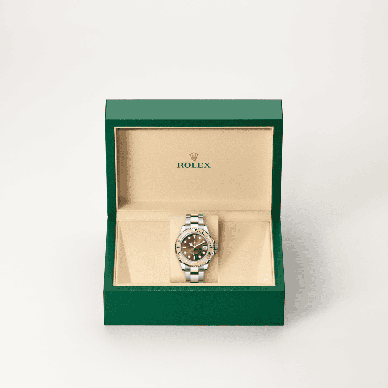 rolex Yacht-Master em Rolesor Everose – combinação de aço Oystersteel e ouro Everose, m268621-0003 - Danglar