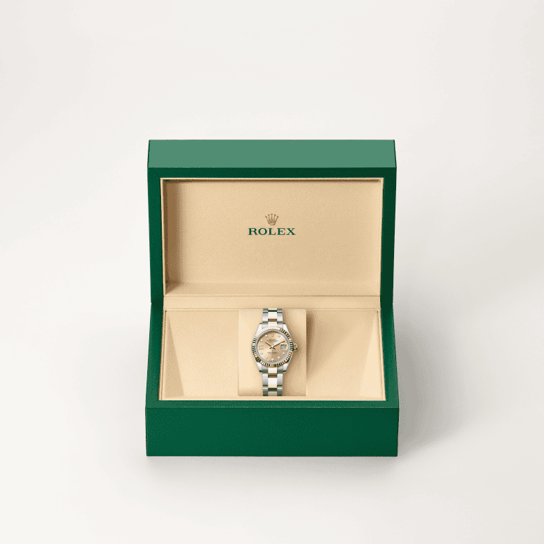 rolex Lady-Datejust em Rolesor Everose – combinação de aço Oystersteel e ouro Everose, m279171-0028 - Danglar