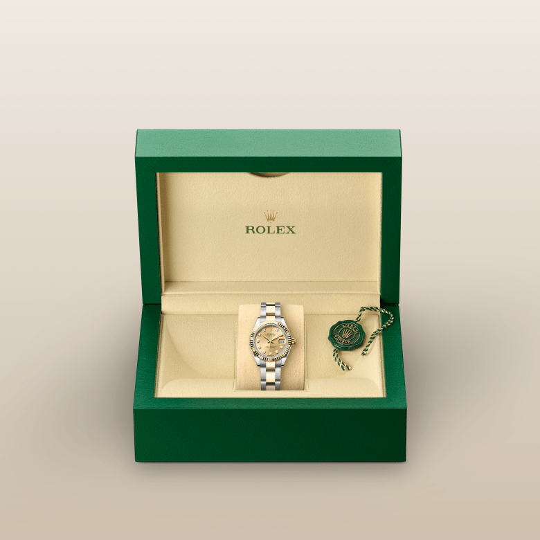 rolex Lady-Datejust em Rolesor amarelo – combinação de aço Oystersteel e ouro amarelo, m279173-0012 - Danglar