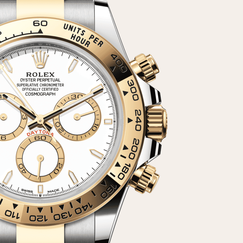 rolex Cosmograph Daytona em Rolesor amarelo – combinação de aço Oystersteel e ouro amarelo, m126503-0001 - Danglar