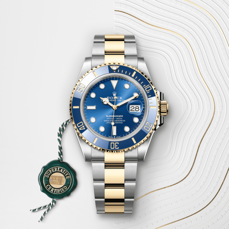 rolex Submariner em Rolesor amarelo – combinação de aço Oystersteel e ouro amarelo, m126613lb-0002 - Danglar