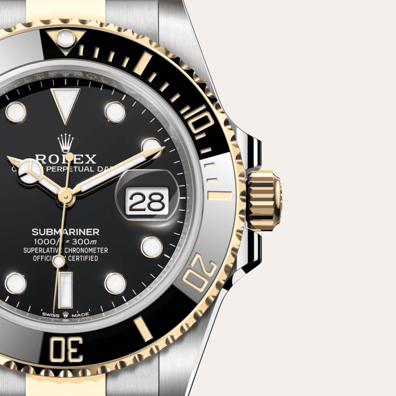 rolex Submariner em Rolesor amarelo – combinação de aço Oystersteel e ouro amarelo, m126613ln-0002 - Danglar