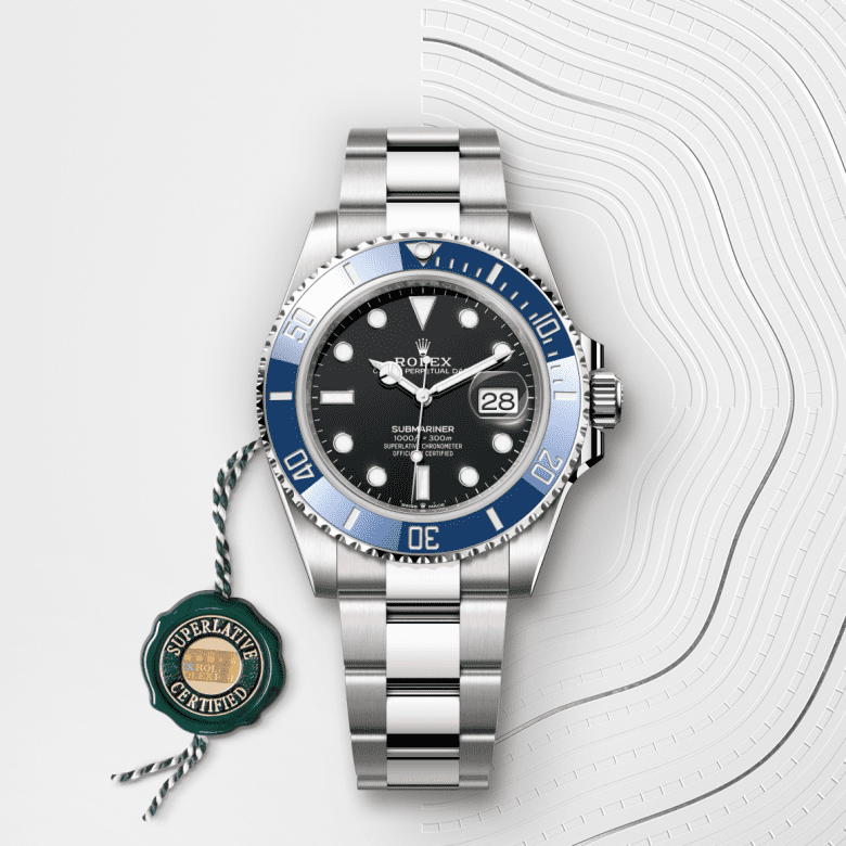 rolex Submariner em ouro branco 18 quilates, m126619lb-0003 - Danglar