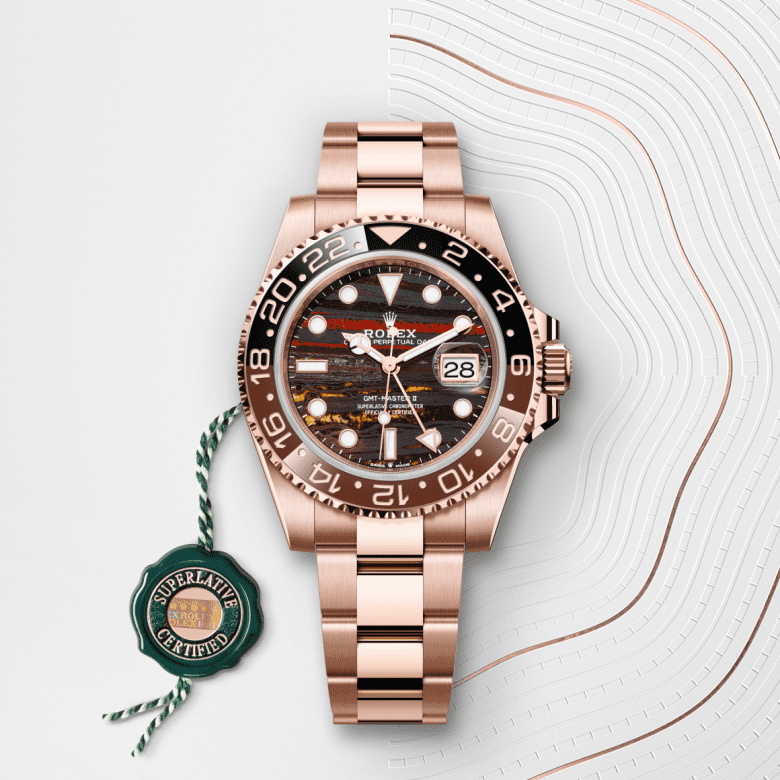 rolex GMT-Master II em Ouro Everose 18 quilates, m126715chnr-0002 - Danglar