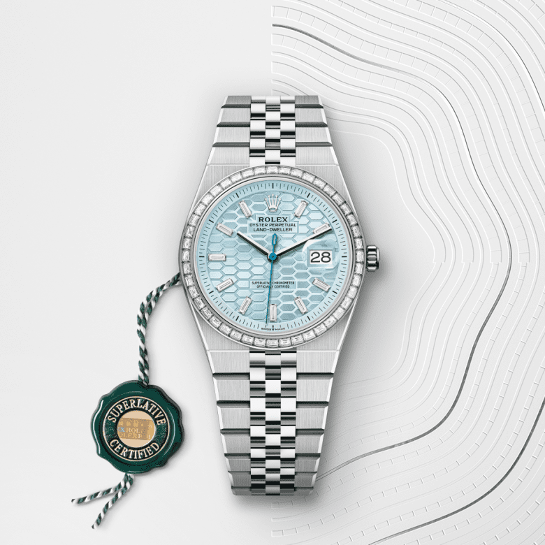 rolex Land-Dweller em Platina, m127286tbr-0001 - Danglar