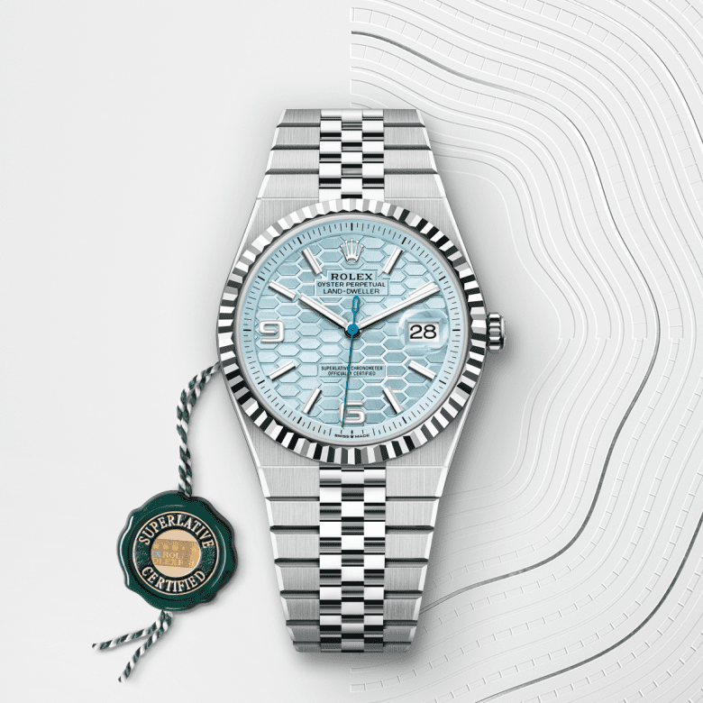 rolex Land-Dweller em Platina, m127336-0001 - Danglar