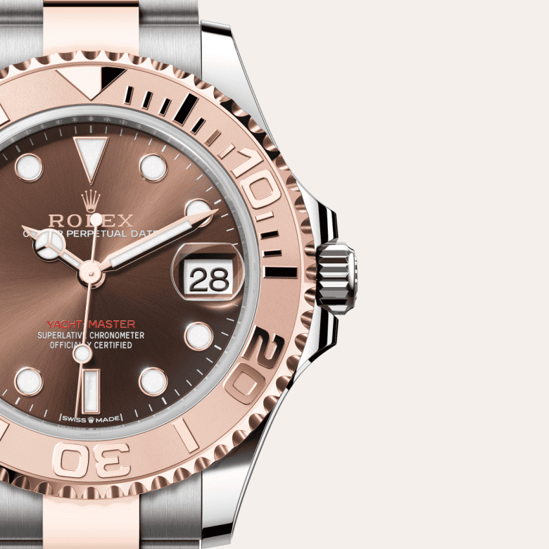 rolex Yacht-Master em Rolesor Everose – combinação de aço Oystersteel e ouro Everose, m268621-0003 - Danglar