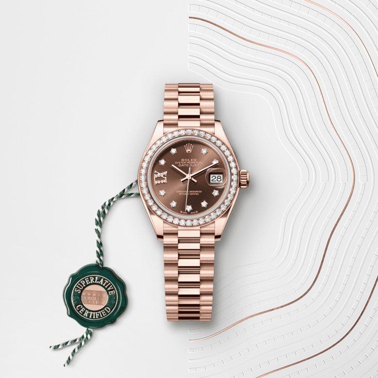 rolex Lady-Datejust em Ouro Everose 18 quilates, m279135rbr-0001 - Danglar