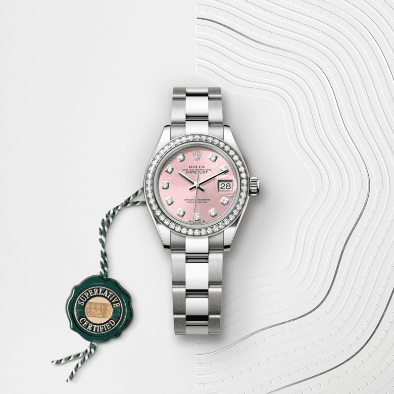 rolex Lady-Datejust em Rolesor branco – combinação de aço Oystersteel e ouro branco, m279384rbr-0004 - Danglar