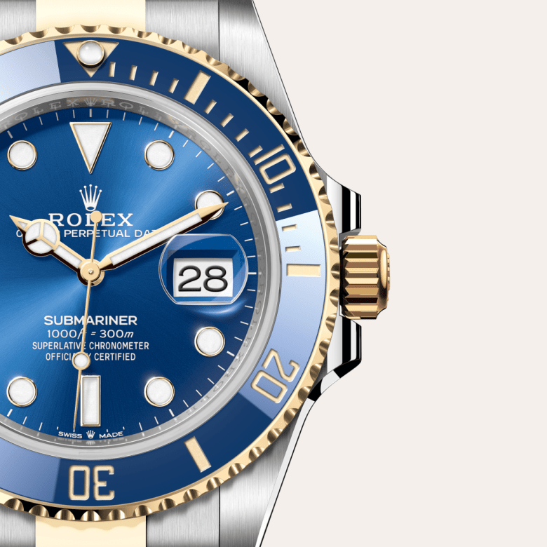 rolex Submariner em Rolesor amarelo – combinação de aço Oystersteel e ouro amarelo, m126613lb-0002 - Danglar