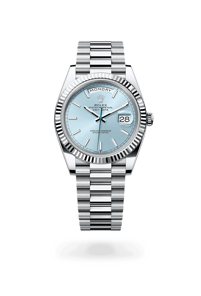 rolex Day-Date em Platina, m228236-0018 - Danglar